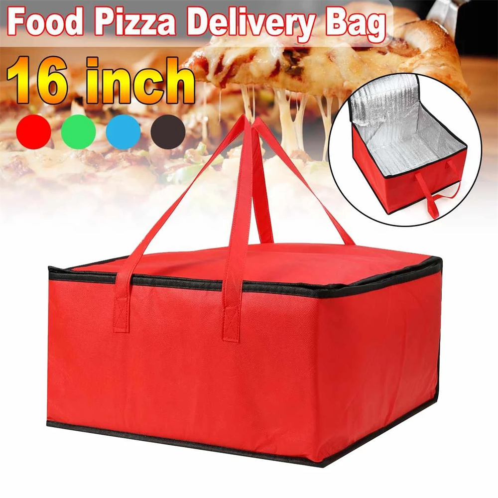 Food Snacks Delivery - ถุงเก็บความเย็นถุงรักษาอุณหภูมิกันน้ำถุงเก็บความเย็นพกพาได้สำหรับปิกนิกพับได้ถุงใส่น้ำแข็งกระเป๋าทนความร้อนอาหารพิซซ่า tas pengiriman makanan