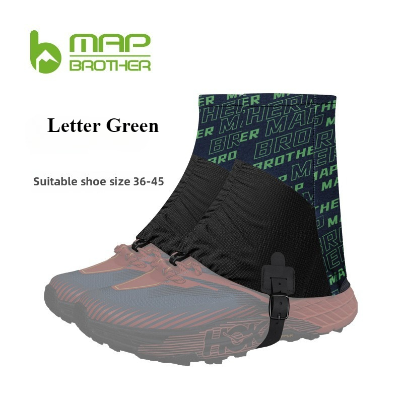 Trail Mix - แผนที่ Brother F1001กลางแจ้งทางเดินวิ่งสูงสนับแข้งที่คลุมรองเท้ากันทรายสำหรับไตรกีฬามาราธอนการเดินป่าสะท้อนแสง