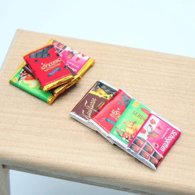 4 ชิ้น โมเดลขนมช็อกโกแลตขนาดเล - Chocolate Snack บทวิจารณ์และราคา
